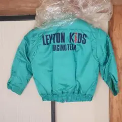 LEYTON KIDS レーシングジャケット ターコイズ　100