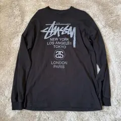 00s OLD STUSSY ストゥーシーワールドツアー　ロンTシャツ　XXL