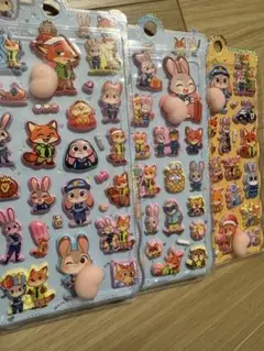 ズートピア　お尻シール　3枚セット 新品