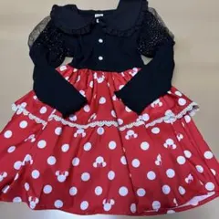 新品 ディズニー ミニーマウス なりきり ワンピース 100cm