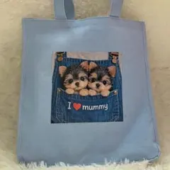 ハンドメイド❤︎.* Threeppy縦型トートバッグ ヨークシャーテリア