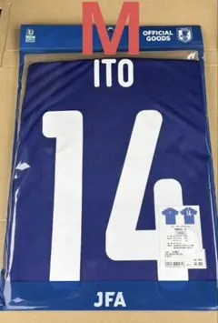 サッカー日本代表 伊東純也 14番プレーヤーズTシャツ ユニフォーム XL