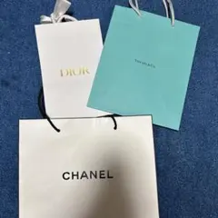 CHANEL DIOR Tiffany & Co. ショップ袋セット