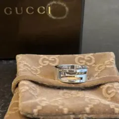 GUCCI シルバーリング ロゴ入り 22号 - メルカリ