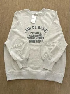 【新品】earth music&ecology アソートロゴルーズスウェット