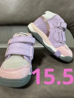 ムーンスター キャロットスニーカー パープル/ピンク　15.5cm