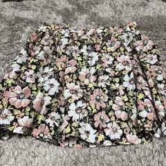 花柄 フレアミニスカート