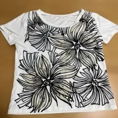 ジョルジュレッシュ　花柄　半袖　ショート丈　38 Mサイズ　柔らかい　トップスのサムネイル