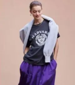 The Shinzone HARVARD 半袖Tシャツ ダークグレーのサムネイル