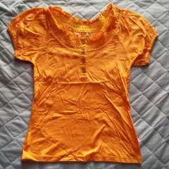 ミッシェルクラン Tシャツ 半袖 オレンジ