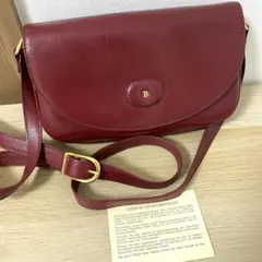 高級 BALLY バリー レザー ショルダーバッグ ヴィンテージ ワインレッドのサムネイル