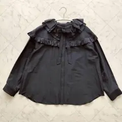 ドゥロワー DRAWER コンビスカラップブラウス - メルカリ
