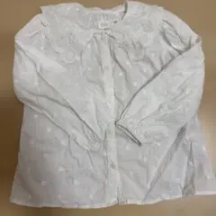 ZARA キッズ　長袖　ブラウス　白　女の子　4-5years 110