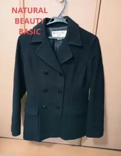 NATURAL BEAUTY BASIC ピーコート　濃紺 M