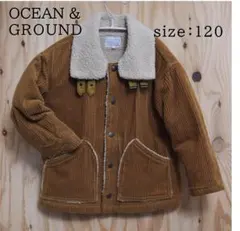 【お値下】コーデュロイ キッズ120サイズ ブルゾン /オーシャン＆グラウンド