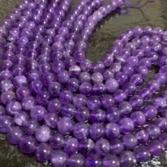 「C5353」3Aアメジスト 紫水晶 6-7mm 1連