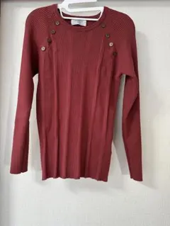 数回着用OPAQUE.CLIPオペークドットクリップリブニット春