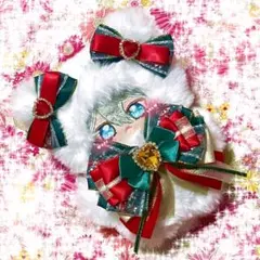 クリスマス　赤　緑　レッド　グリーン　ねこ　10 〜 13cm ぬい服　着ぐるみ