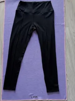 【美品】SUKALA スカーラ　ピンタックレギンス　ブラック　Lサイズ