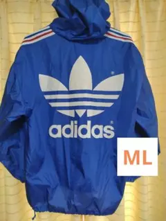 90s adidas ピステ ナイロン ジャケット パーカー トリコロール