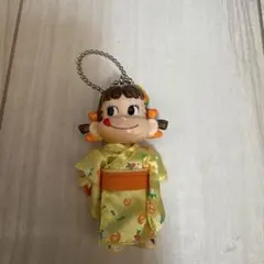 不二家 ペコちゃん 着物 ストラップ