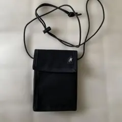 アニエスベー　ブラック　マジックテープ　サコッシュ
