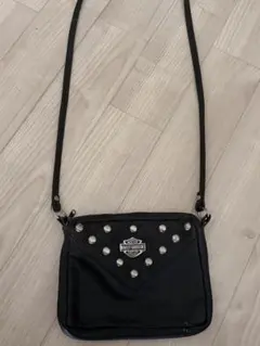 鴨*ん様 ハーレーダビッドソン レザー スタッズ ウエストバッグ