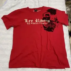 00s Y2K Lee Brave Cowboy Tシャツ 赤 XL リー 古着