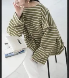 Leminor/ルミノア　SLOBE IENA ビッグボーダーカットソー