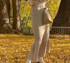 ハイウエスト マーメイドフレアスカート