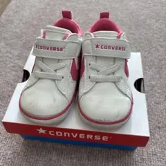 CONVERSE ベビーシューズ 13.0 EE ホワイト/ピンク