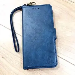 iPhone 13 ケース ブルー 手帳型 スタンド機能 スマホ カバー