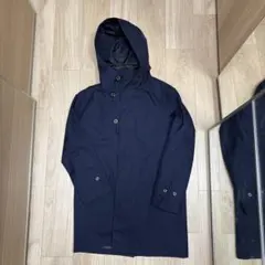TROTTER ネイビー ステンカラーコート 36 S