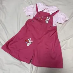 チエコサク　サロペット　半袖ブラウス　セット　110