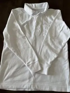 ポロシャツ 白 140 長袖