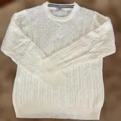 BROWNY STANDARD ホワイト ケーブルニット M 超美品