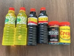 ★ミニチュア 調味料 コーヒー★リーメント系★ネスカフェ キッコーマン クリープ