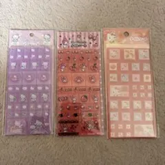 タイルシール 3枚セット ハローキティ マイメロディ クロミ