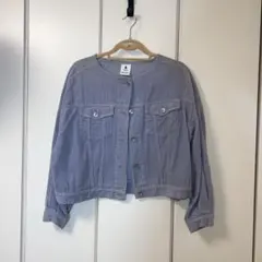 ニコアンド Niko and… ノーカラー コーデュロイ ジャケット