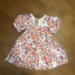 新品　next generation 花柄 半袖ワンピース