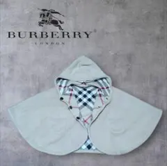 BURBERRY ベビーポンチョ ベージュ チェック柄