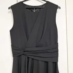 【極美品】パーティードレス　ブラック　L　オケージョン　ロング