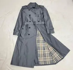 【売り切りセール】BURBERRY LONDON 希少 グレー ロング丈