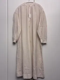 長袖　ロングシャツワンピース　春秋