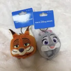 ズートピア　ファンキャップ　キーチェーン　ニック　ジュディ