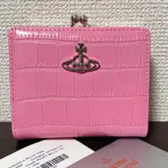 VivienneWestwood ミニ財布　二つ折り財布　ピンク　がま口