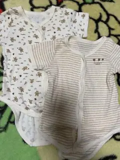 オーガニックコットンロンパース 70cm 2点セット