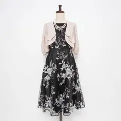 美品 ジュシュペール ドレス3点SET ボレロ 花柄 サイズ38*JD265