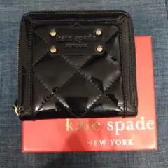 kate spade ブラック 二つ折り財布