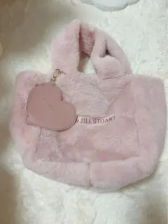 JILL STUART ピンクファートートバッグ